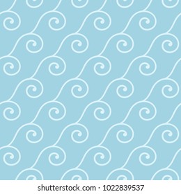 Light blue geometric seamless pattern for web, textile and wallpapers