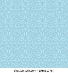 Light blue geometric seamless pattern for web, textile and wallpapers
