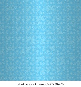 Light blue geometric seamless pattern in watercolor drawing style. Colorful, graphic design for curtain, surface, packing-paper or other purpose. Smooth tessellated repeatable backdrop.