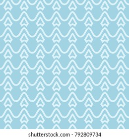 Light blue geometric seamless pattern for web, textile and wallpapers