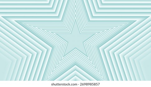 Fundo tecnológico geométrico azul claro com estrelas brilhantes mínimas. Design de conceito de vetor