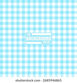 Textura de tecido azul claro Gingham Checkered