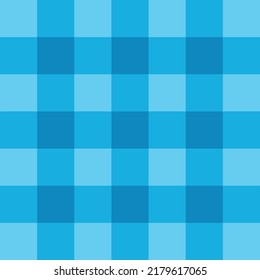Light Blue Gingham Pattern Background, Vector illustration