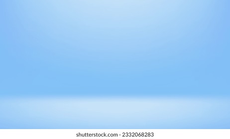 Light blue gradient abstract background. Studio empty background with modern look.