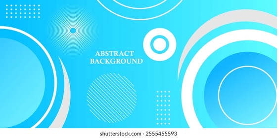 Light blue gradient abstract background with geometric rounded pattern vector illustration eps10 perfect for modern projects basktop wallpaper banner pattern texture everything.