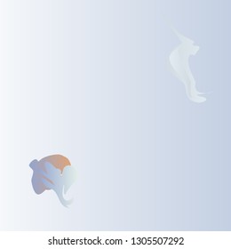 Light blue gradient background with abstract spots. vector illustration