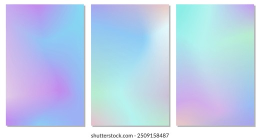 Light blue gradient background collection, suitable for various designs related to modern, clean, calming