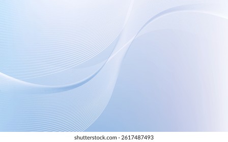 Light Blue Gradient Background with Flowing Lines and Subtle Curves for Clean, Modern Design and Creative Presentation Templates or Elegant Digital Projects