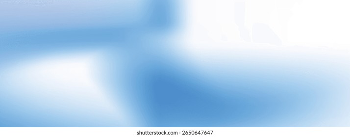 Fundo de gradiente azul claro. Papel de parede ondulado de inverno pastel macio. Fundo de cor fria borrada suave para cartaz, brochura, folheto, banner, livreto, folheto. Textura da superfície da água gelada calma. Vetor