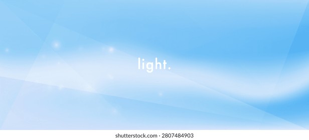 Light blue gradient background with soft atmospheric glow, translucent geometric layers and clean minimal aesthetic. Modern backdrop for website banners, corporate presentations, digital branding