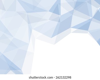 light blue and gray geometric abstract background vector with space