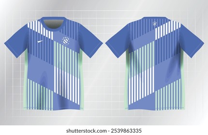light blue and green abstract background pattern for sport jersey design mockup