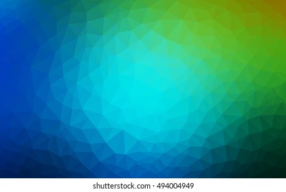 Light blue, green abstract mosaic pattern. Brand-new colored illustration in blurry style with gradient. The textured pattern can be used for background.