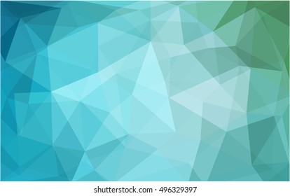 Light blue, green abstract mosaic pattern. Glitter abstract illustration with an elegant design. A completely new template for your business design.