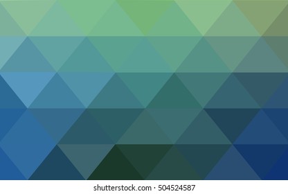 Light blue, green abstract mosaic background. Brand-new colored illustration in blurry style with gradient. The elegant pattern can be used as part of a brand book.