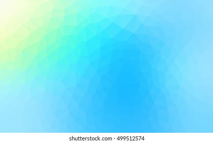 Light blue, green abstract polygonal template. A vague abstract illustration with gradient. The completely new template can be used for your brand book.