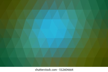 Light blue, green abstract polygonal background. Brand-new colored illustration in blurry style with gradient. A completely new template for your business design.