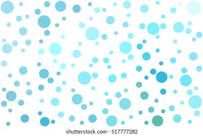 Light Blue Green abstract seamless pattern with circles. Geometry pattern for fabric. Textile background. Stock vector.