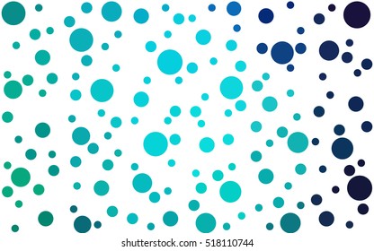 Light Blue Green abstract seamless pattern with circles. Geometry pattern for fabric. Textile background. Stock vector.