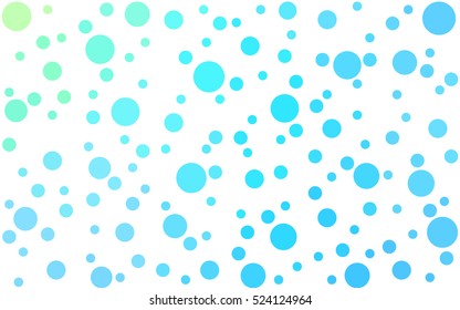 Light Blue Green abstract seamless pattern with circles. Geometry pattern for fabric. Textile background. Stock vector.