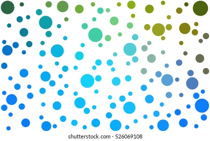 Light Blue Green abstract seamless pattern with circles. Geometry pattern for fabric. Textile background. Stock vector.