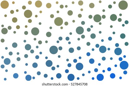 Light Blue Green abstract seamless pattern with circles. Geometry pattern for fabric. Textile background. Stock vector.