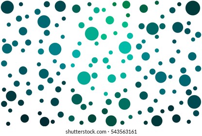 Light Blue Green abstract seamless pattern with circles. Geometry pattern for fabric. Textile background. Stock vector.