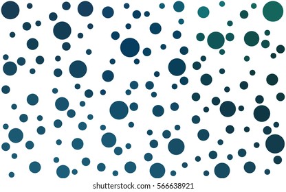 Light Blue Green abstract seamless pattern with circles. Geometry pattern for fabric. Textile background. Stock vector.