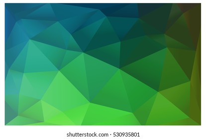 Light Blue Green abstract textured polygonal background. Vector blurry triangle design. Pattern can be used for background.