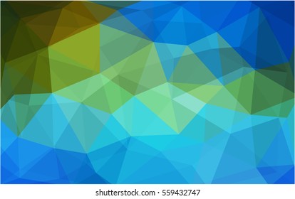 Light Blue Green abstract textured polygonal background. Vector blurry triangle design. Pattern can be used for background.