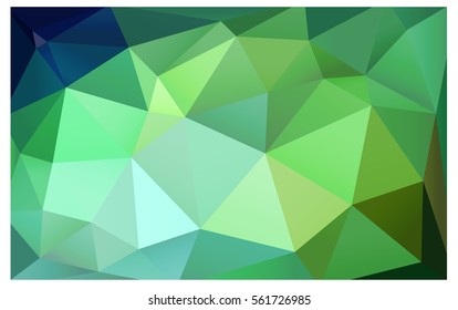 Light Blue Green abstract textured polygonal background. Vector blurry triangle design. Pattern can be used for background.