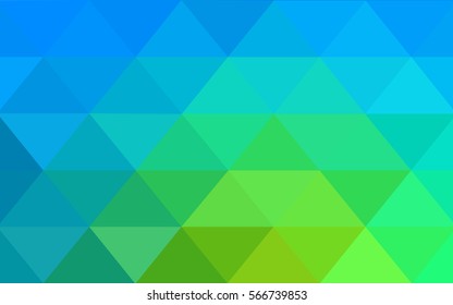 Light Blue Green abstract textured polygonal background. Vector blurry triangle design. Pattern can be used for background.