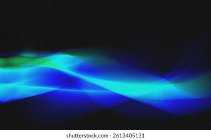 Light blue green black background grainy gradient noise texture banner design
