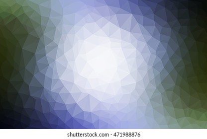 Light blue, green blurry triangle pattern. An elegant bright illustration with gradient. The completely new template can be used for your brand book.