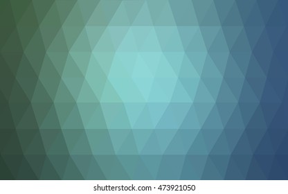 Light blue, green blurry triangle pattern. A completely new color illustration in a vague style. The polygonal design can be used for your web site.