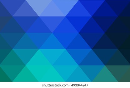 Light blue, green blurry triangle template. Colorful abstract illustration with gradient. The best triangular design for your business.