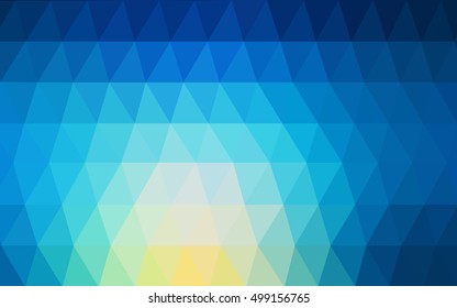 Light blue, green blurry triangle pattern. Modern geometrical abstract illustration with gradient. The completely new template can be used for your brand book.