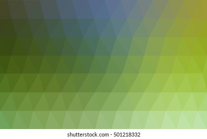 Light blue, green blurry triangle background. Colorful abstract illustration with gradient. Brand-new design for your business.