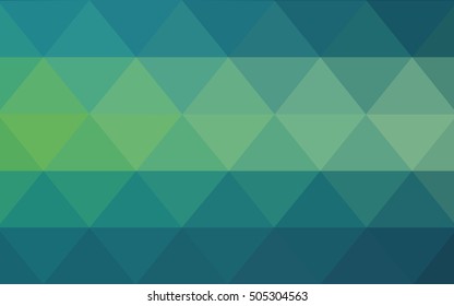 Light blue, green blurry triangle pattern. A vague abstract illustration with gradient. The elegant pattern can be used as part of a brand book.