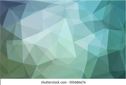 Light blue, green blurry triangle background. An elegant bright illustration with gradient. A completely new template for your business design.