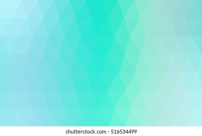 Light blue, green blurry triangle background. An elegant bright illustration with gradient. A completely new design for your business.