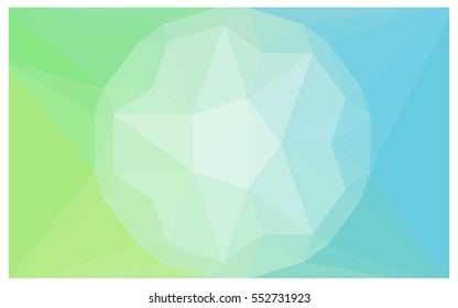 Light Blue Green diamond Pattern. Geometric Gemstone sample. Repeating template with a gem in center. Jewelry gems texture for your design. Pattern can be used for background.