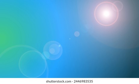 Light blue and light green lense flare gradient. Abstract blurred background, For Web and Mobile Applications, business infographic and social media, modern decoration, art illustration template.