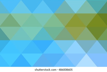 Light blue, green low poly background. Creative geometric illustration in Origami style with gradient. The textured pattern can be used for background.