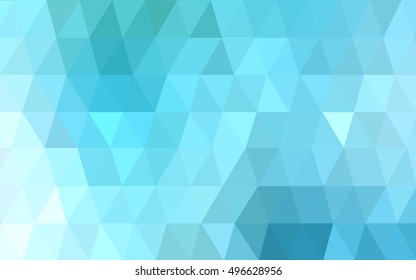 Light blue, green low poly pattern. Modern geometrical abstract illustration with gradient. The completely new template can be used for your brand book.