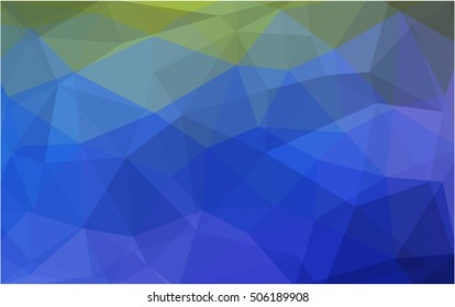 Light blue, green low poly background. An elegant bright illustration with gradient. Brand-new design for your business.