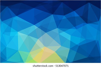 Light blue, green low poly pattern. Creative illustration in halftone style with gradient. The template can be used as a background for cell phones.