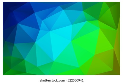 Light Blue Green modern geometrical abstract background. Texture, seamless background. Geometric background in Origami style with gradient. 