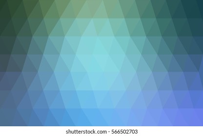 Light Blue Green modern geometrical abstract background. Texture, seamless background. Geometric background in Origami style with gradient. 
