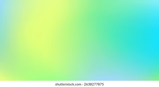 Light blue and green pastel colored gradient background. Abstract spring season blurry vector texture. Nature gradation pattern. Aesthetic bg. Vector soft horizontal backdrop for poster, header.